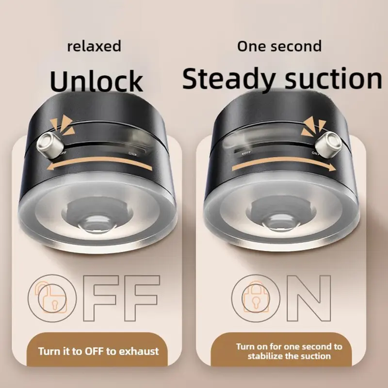 360° Magnetic Car Phone Holder Vacuum Suction Dashboard Mount with Dual Magnetic Base for Drivers, 360 Rotation & Anti Slip Design 5