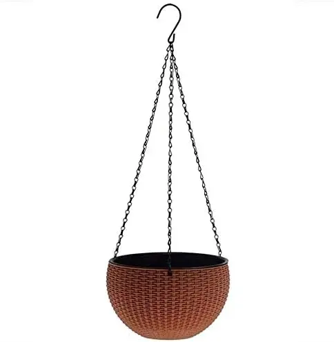 4pcs Black Heavy Duty Hanging Basket Chains 3 Point 16" (41cm) Metal Replacement Chain For Hanging Basket Bird Feeder Flower pots and Ornaments 2