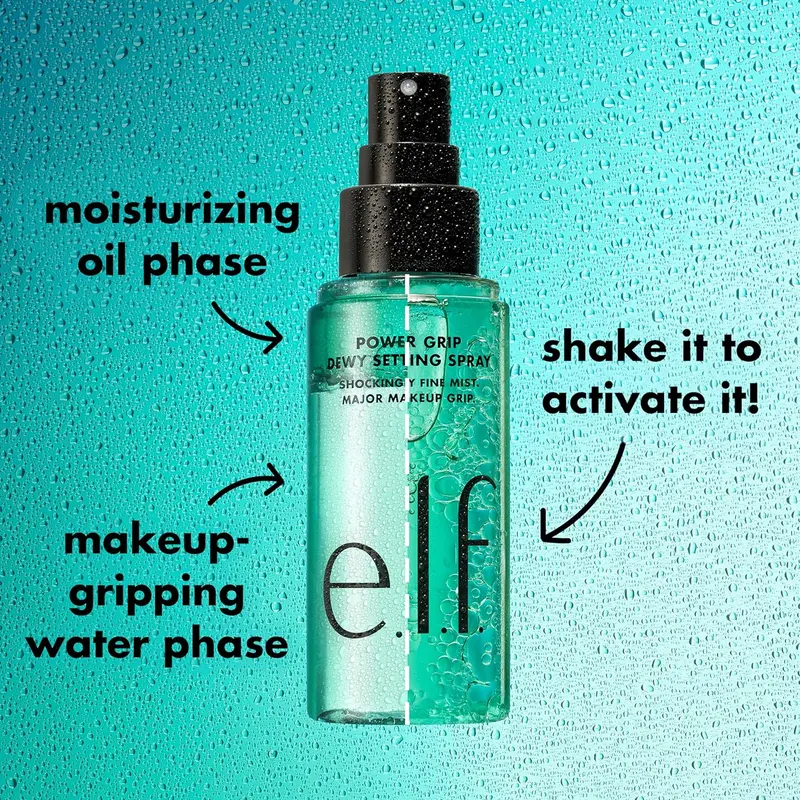 e.l.f. Power Grip Dewy Setting Spray, Long-Lasting Formula, Grips Makeup For A Hydrated, Dewy Finish, Vegan & Cruelty-Free 3
