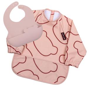 Double Up Bibs Set, Pink