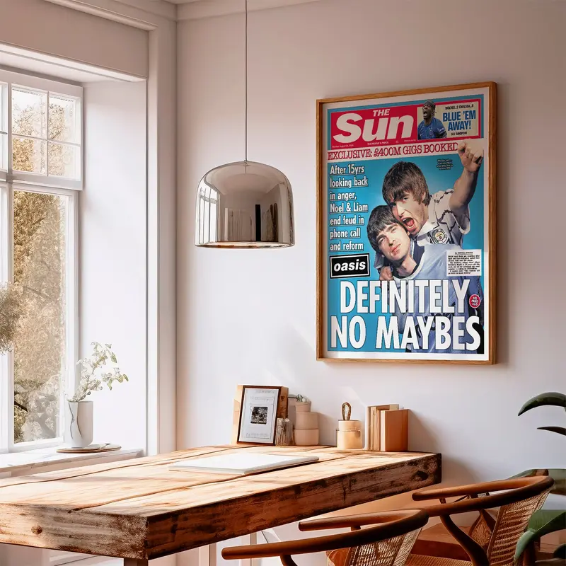 Oasis REUNION 2025 Newspaper Poster 2