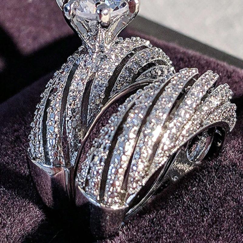 engagement ring set for women, popular proposal jewelry set for men, suitable for daily wear valentine's day gift 5