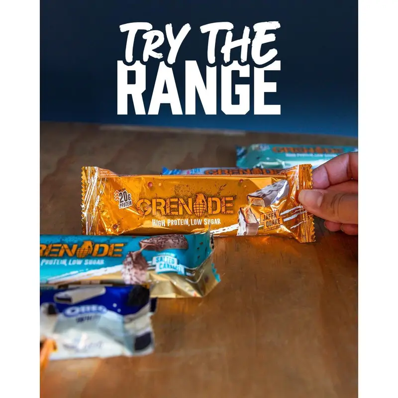 Grenade High Protein, Low Sugar Bar - Jaffa Quake, 12 x 60 g 5