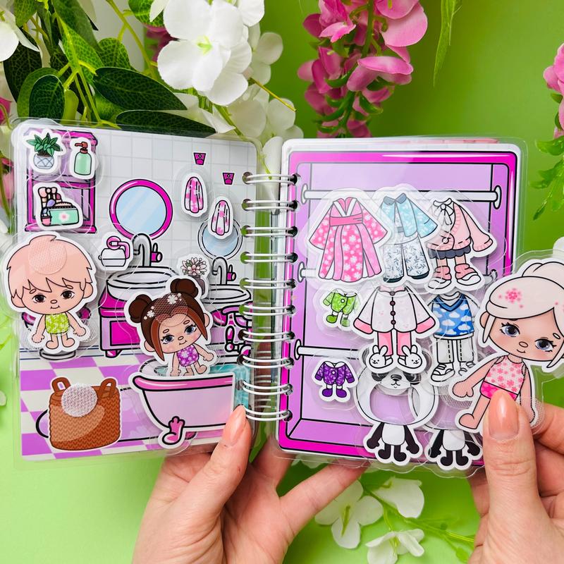 Toca Boca mini2 or Dream house and panda park. Game: Adventure Toy Figure Set for Imaginative Play, Arts & Crafts, Pretend Play, Activity Books? summer hause sticky book 7