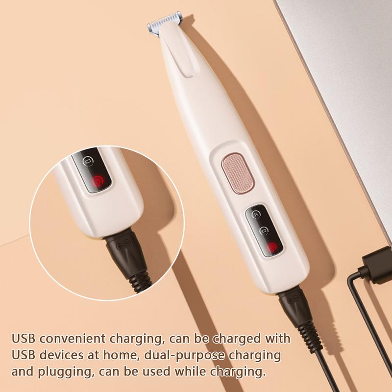 Dog Paw Trimmer with LED Light Fully Waterproof Portable Pet Hair Trimmer with Display Dog Clippers Grooming 18mm Widen Blade 6
