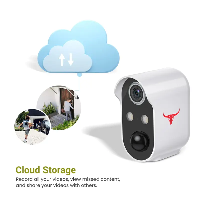 [1 Day Flash Deal] Wireless Outdoor Security Camera, 1080P HD, Battery WiFi CCTV, AI Human Detection, 2-Way Audio, Colour Night Vision, Cloud, 2 Spotlights airport  security  camera cctv  camera 5