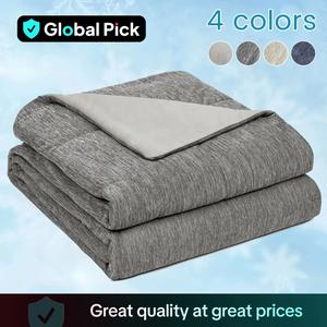 All Season Cooling Warm Cozy Blanket Throw, 500gsm Soft Cloud-like Lightweight Breathable Skin-friendly Summer Blanket, Reversible Cooling Blanket for Sleeping, Great Decor for Couch Bed Sofa Home Car, Mother's Day Gifts, Bedroom Accessories