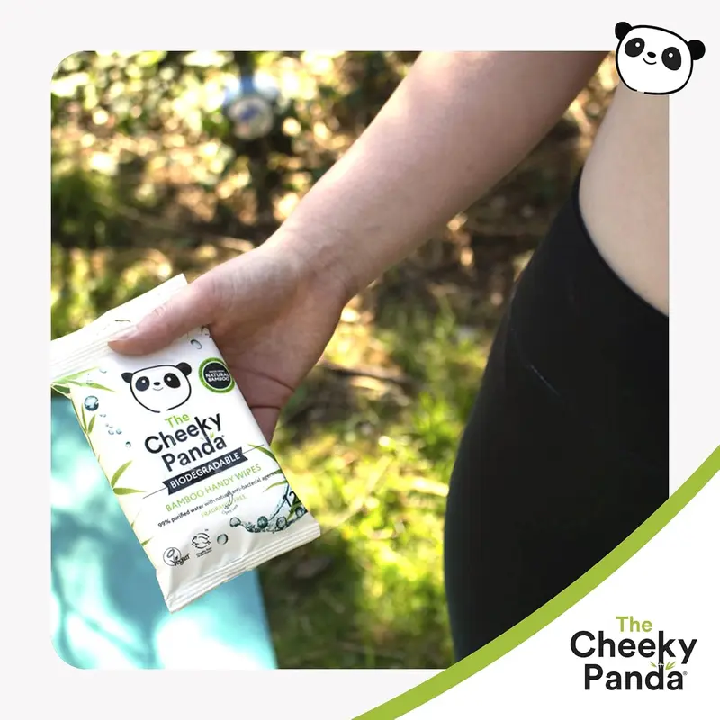 The Cheeky Panda Bamboo Hand Wipes | 12 Travel Wipes | 100% Plastic Free and Biodegradable Wet Wipes Healthcare Bathroom 2