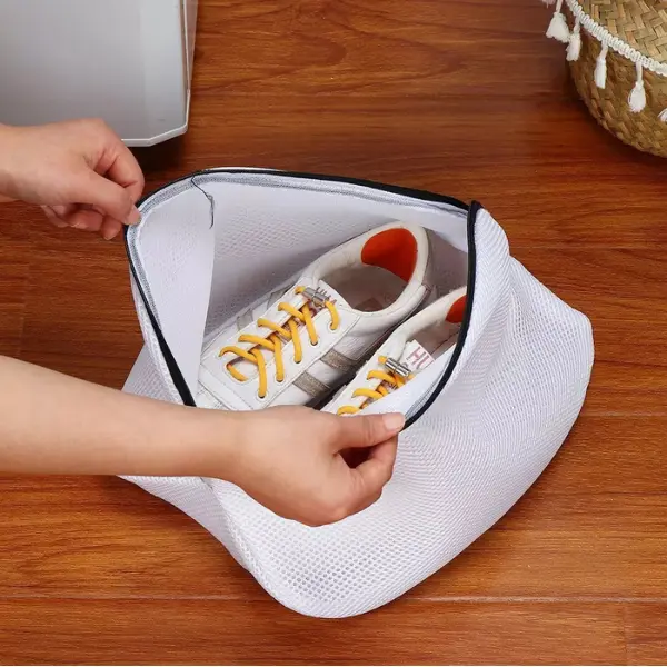 2x Laundry Bags Shoes Washing Bag for Washing Machine Sneaker Mesh Wash Cleaning Set 6