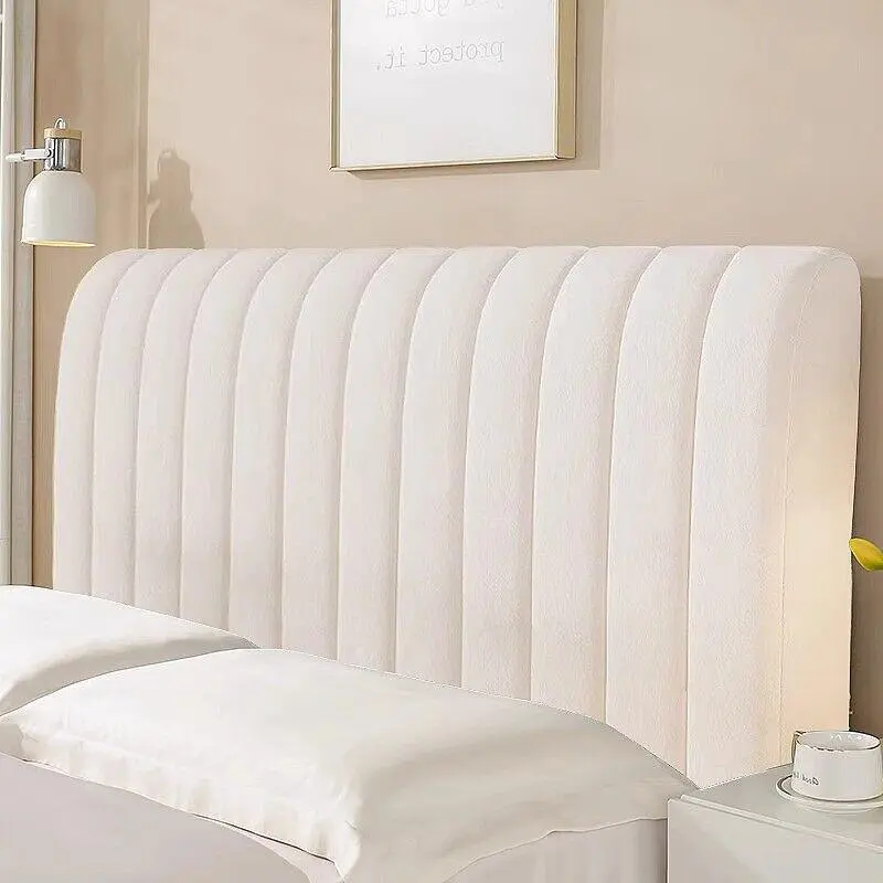 Thick Padded Foam Headboard Cover - Elastic Bed Head Backrest Protector, Modern Minimalist Style, Polyester Material 0