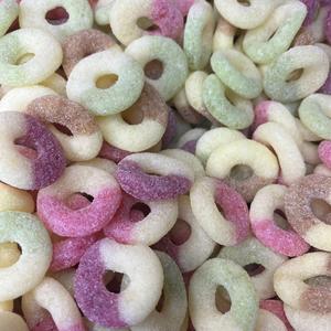 Fizzy Tutti Frutti Hoops - Freeze Dried Sweets