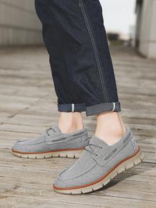Men's Casual Plain Canvas Slip on Sneakers, Breathable Comfortable Loafers Shoes, Fashionable Shoes for Daily Wear, Boy