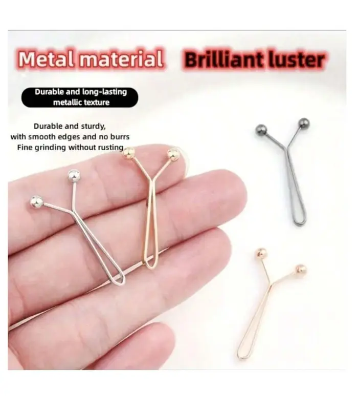 4pcs Invisible Metal Clip Buttons for Waist Tightening - Adjustable Fashion Accessory for Jeans and Clothes 2