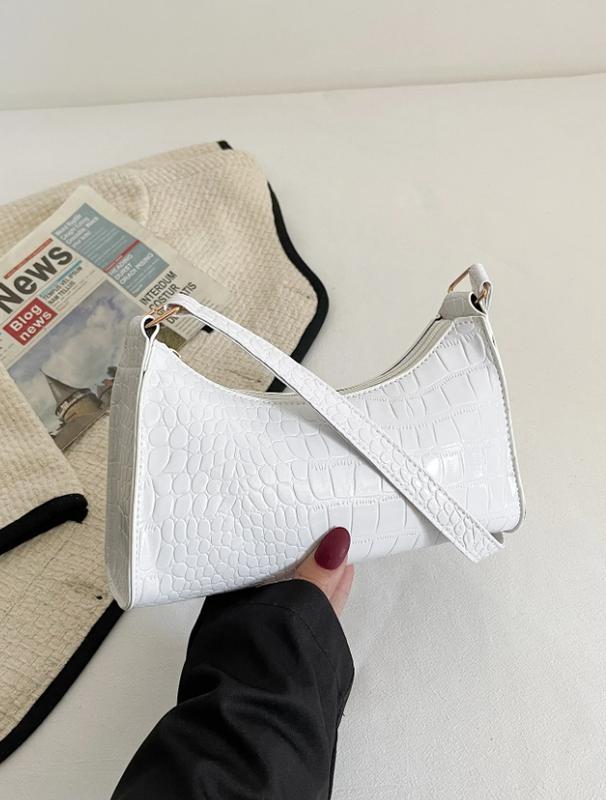 Crocodile shoulder bag, elegant highlight for every outfit, enhances modern and attractive beauty 2