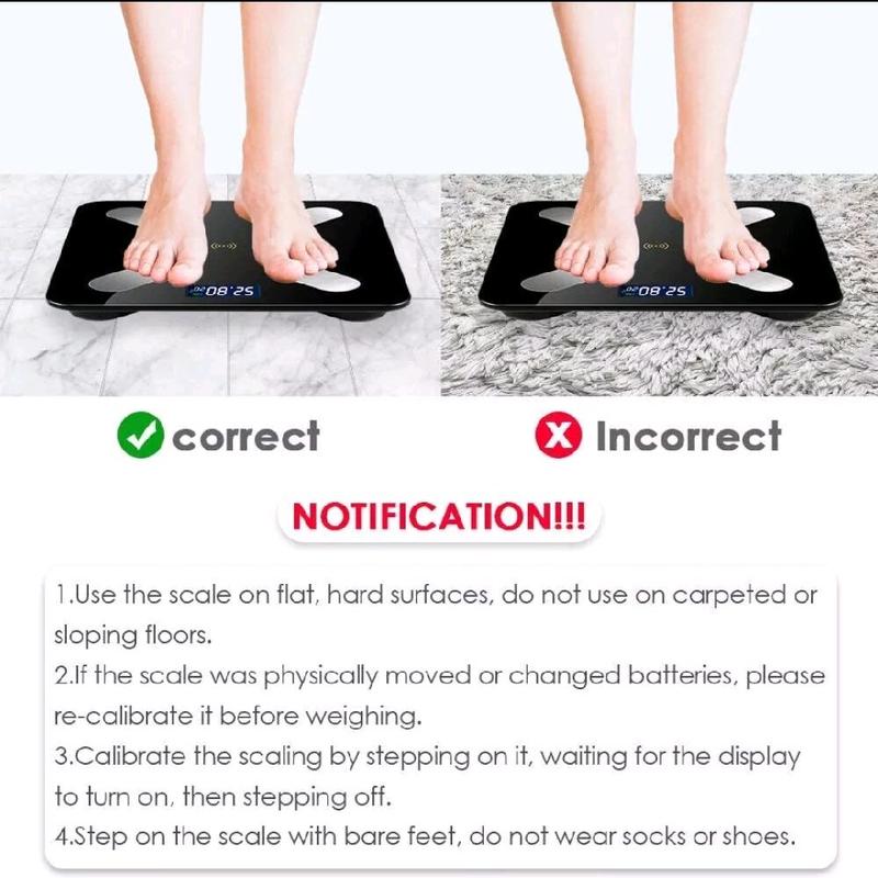 Bluetooth Body Fat Digital Scale with APP - Smart Scales for Body Weight and Body Fat - Healthcare 1