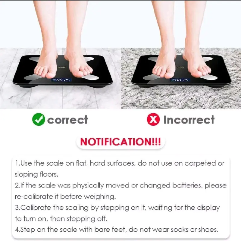 Bluetooth Body Fat Digital Scale with APP - Smart Scales for Body Weight and Body Fat - Healthcare 1