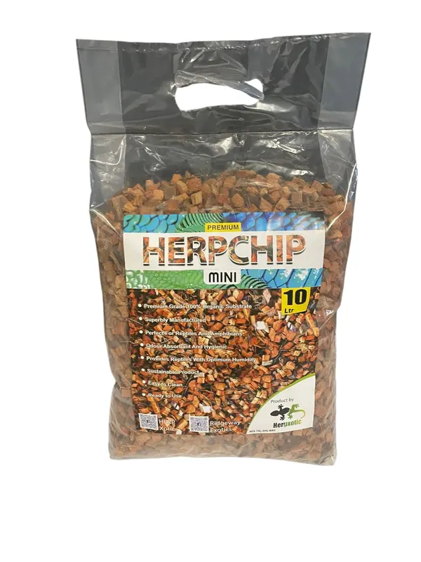 Herp Chip - Mini Chip Reptile, Amphibian & Invertebrate Substrate - 100% Organic Coconut Husk 2