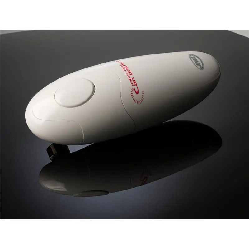 Electric Can Opener - Single Touch Automatic Tin Opener for Hands-Free, Clean and Hassle-Free Opening (White) 1