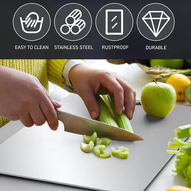 Cutting Board Double-Sided Titanium Cutting Boards for Kitchen Camping 1