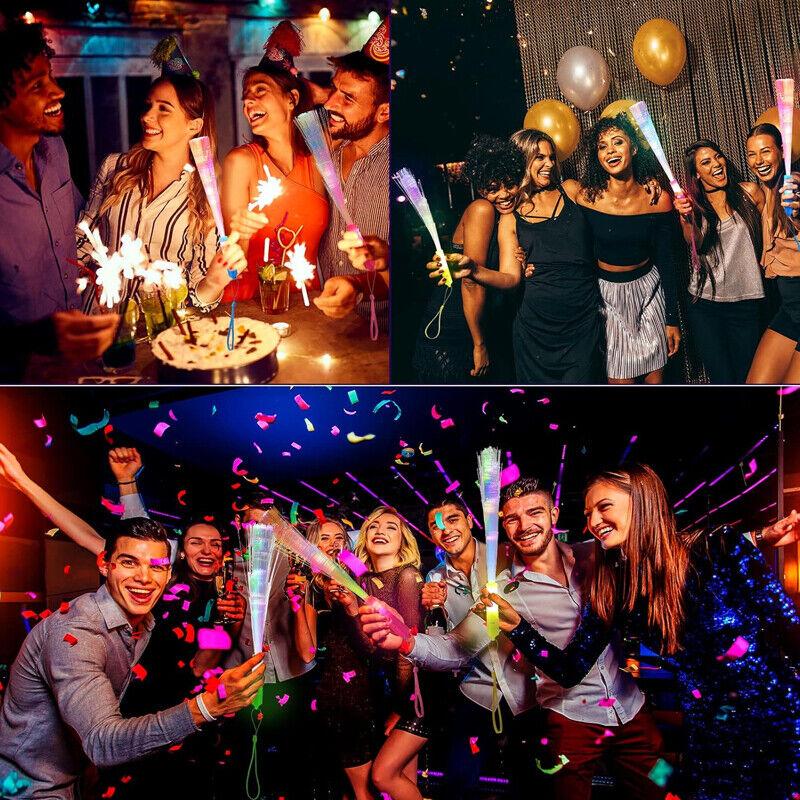 Product Introduction of 10Pcs Flashing Glow Sticks LED Wands Party Rave Light Up Sticks Kids Toys UK 10