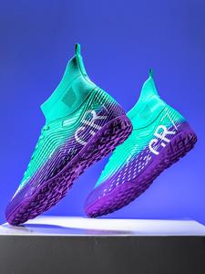 Men's High Top Football Shoes, Breathable Comfortable Sports Shoes, Professional Football Boots, Anti-slip Sports Shoes for Outdoor & Indoor Competitions, Soccer Cleats