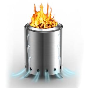 Outdoor Tabletop Fire Pit with Stand, Mini Fire Pit with Travel Bag, Low Smoke Stove, Suitable for Urban Yard Parties and Suburban Camping, Valentine's Day Gift