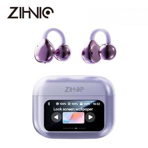 ZIHNIC M100 Wireless Bluetooth headset with audio-visual futuristic touch screen audio wireless headset for music and phone