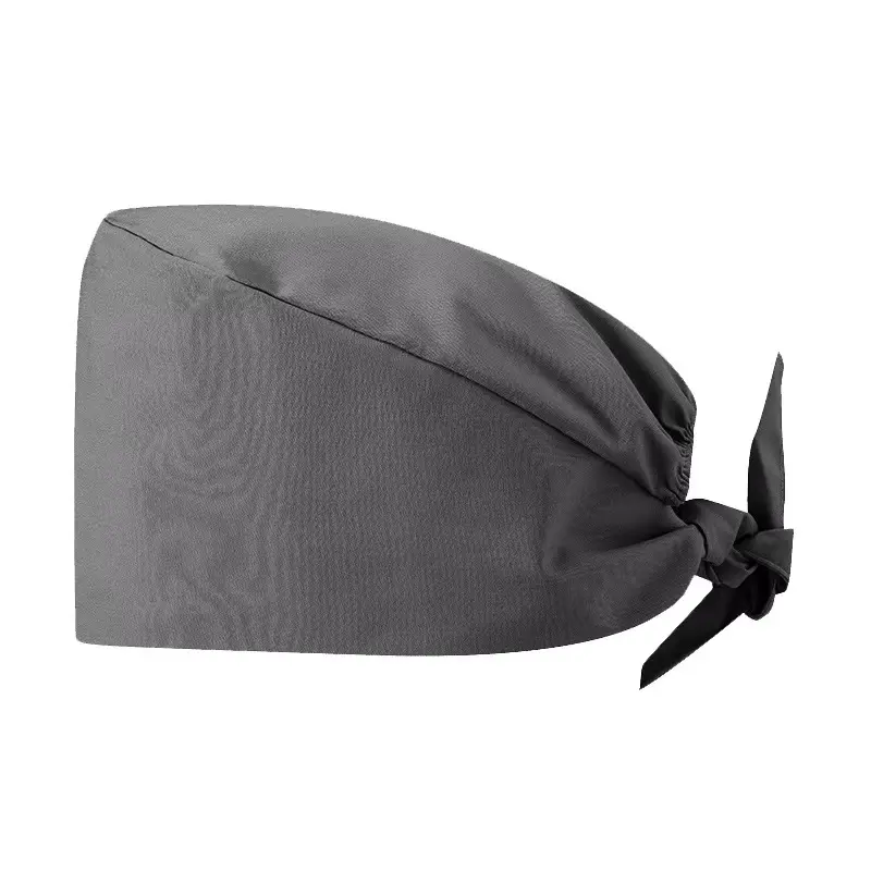 Doctor Surgical Cap Male Dental Solid Color Nurse Cap Female Elastic Adjustment Baotou Pure Cotton Beauty Salon Work Cap 6