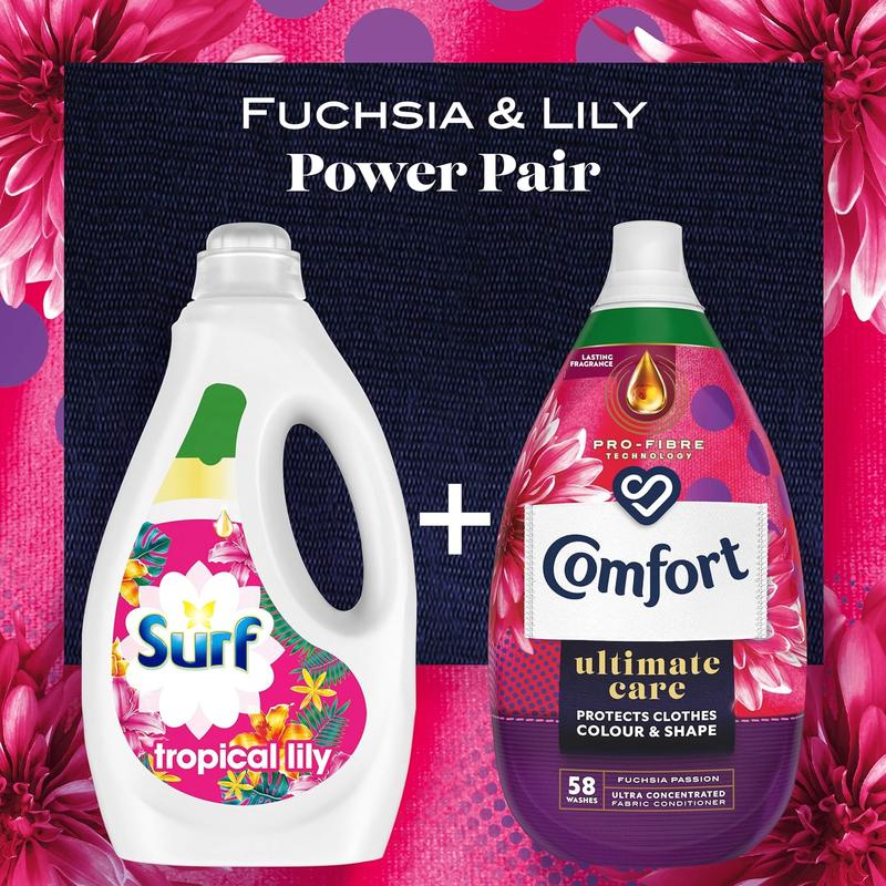 Ultimate Care Fuchsia Passion Ultra-Concentrated Fabric Conditioner - 58 Washes (870 ml) - Household 2