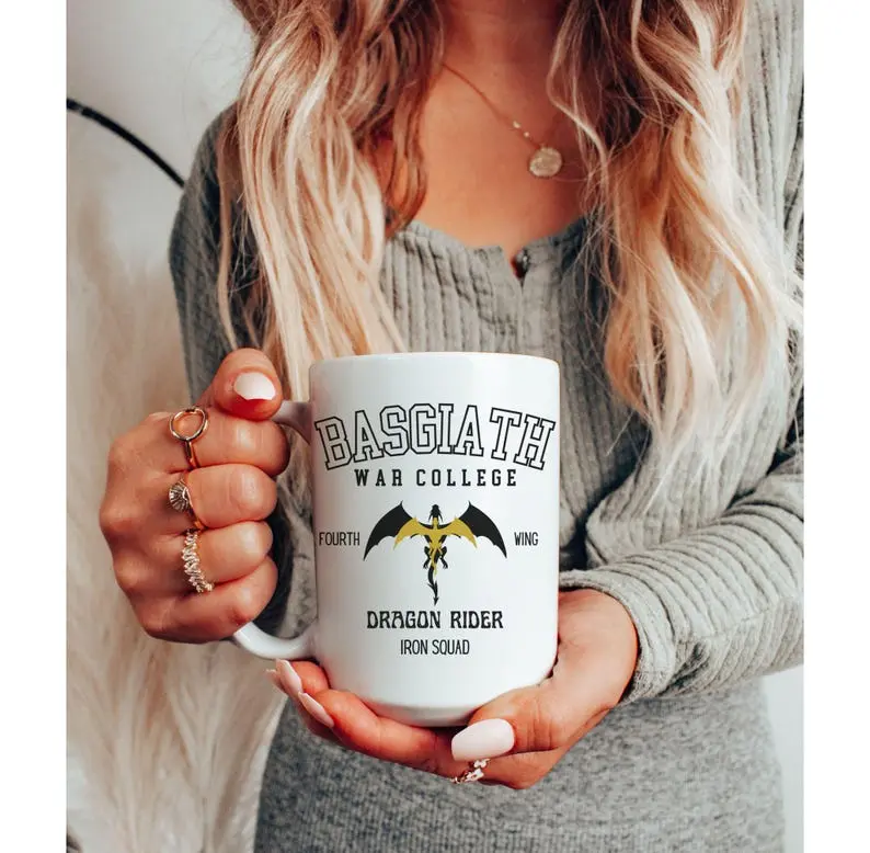 Basgiath War College Fourth Wing, Bookish Gift, Fourth Wing, Fourth Wing Mug, Fourth Wing Merch, Fantasy Reader Mug, Smut Readers Mug 2