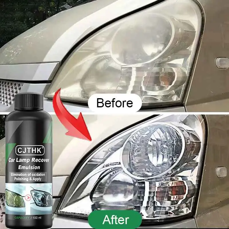 Car Headlight Restoration Polishing Kits Headlamp Scratch Remover Repair Cleaning Paste Remove Oxidation Headlight Polish Liquid 1