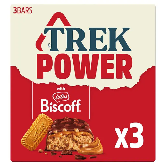 Trek Protein Power Bar -  Biscoff 44g Chocolate Snack protein  bar healthy  protein