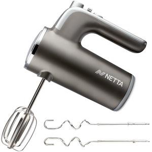 NETTA 400W Hand Mixer - Stainless Steel for Efficient Mixing
