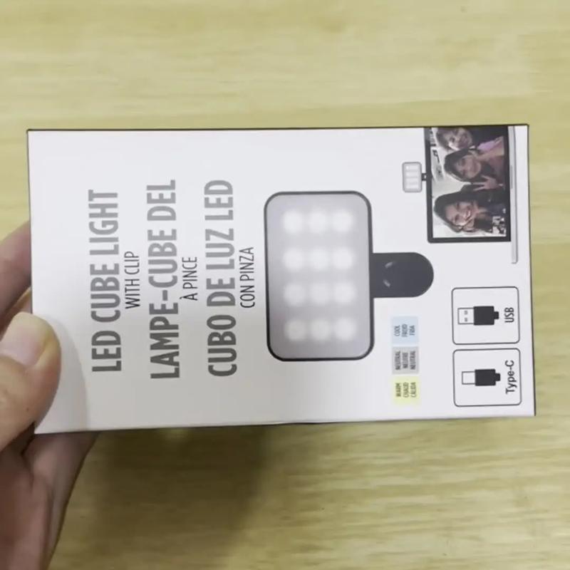 Portable Mini Clip-On Fill Light – Rechargeable with 3 Brightness Modes for Phone or Laptop Use 5