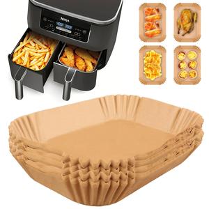 Air Fryer Liner, Non Stick Rectangular Disposable Air Fryer Parchment Paper, Air Fryer Liner Pad, Kitchen Accessories, Summer Essentials, Cooking Liners
