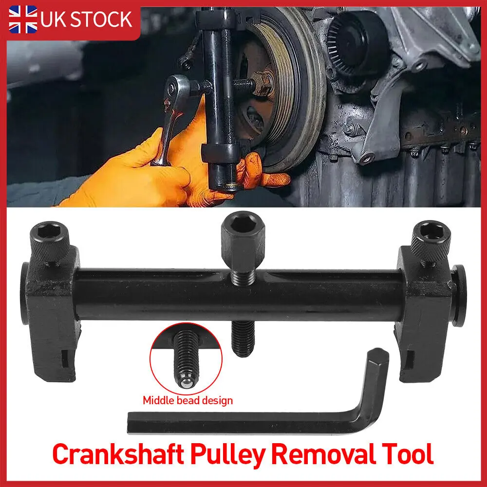 Crankshaft Ribbed Drive Auxiliary Pulley Removal Puller Tool Kit