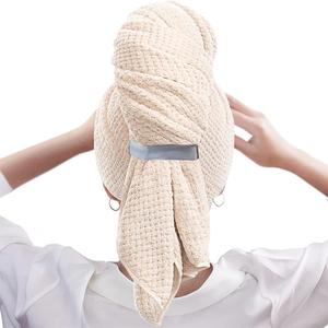 1 Piece Large Hair Drying Towel, Coral Fleece Absorbent Quick Drying Hair Towel Wrap, Bathroom Accessories Hair Towel For Women