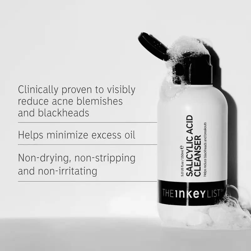 The INKEY List Salicylic Acid Cleanser 150ml - Facial Cleanser for Acne-prone Skin - Skincare 1