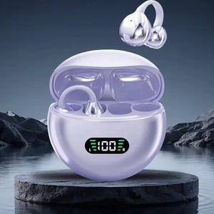 Wireless Open-ear Headphone, TWS Earbuds with Charging Case, Stereo Sound Earphone for Android & iPhone, Bluetooth-compatible Earbuds for Sports, Audio