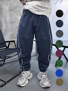 Men's Side Stripe Drawstring Waist Jogger Pants, Casual Sports Loose Pocket Trousers for Spring & Fall, Fashion Men's Bottoms for Daily Wear, Streetwear Joggers