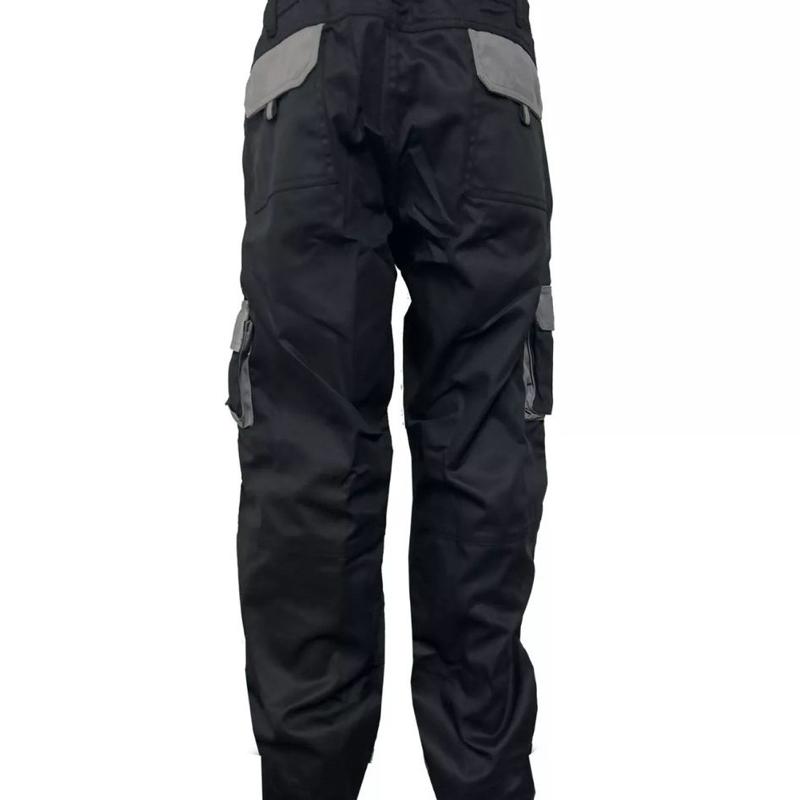 Mens Cargo Trousers Work trouser knee pad pocket Black Heavy Duty S-3XL - Pants, Menswear Plain 4