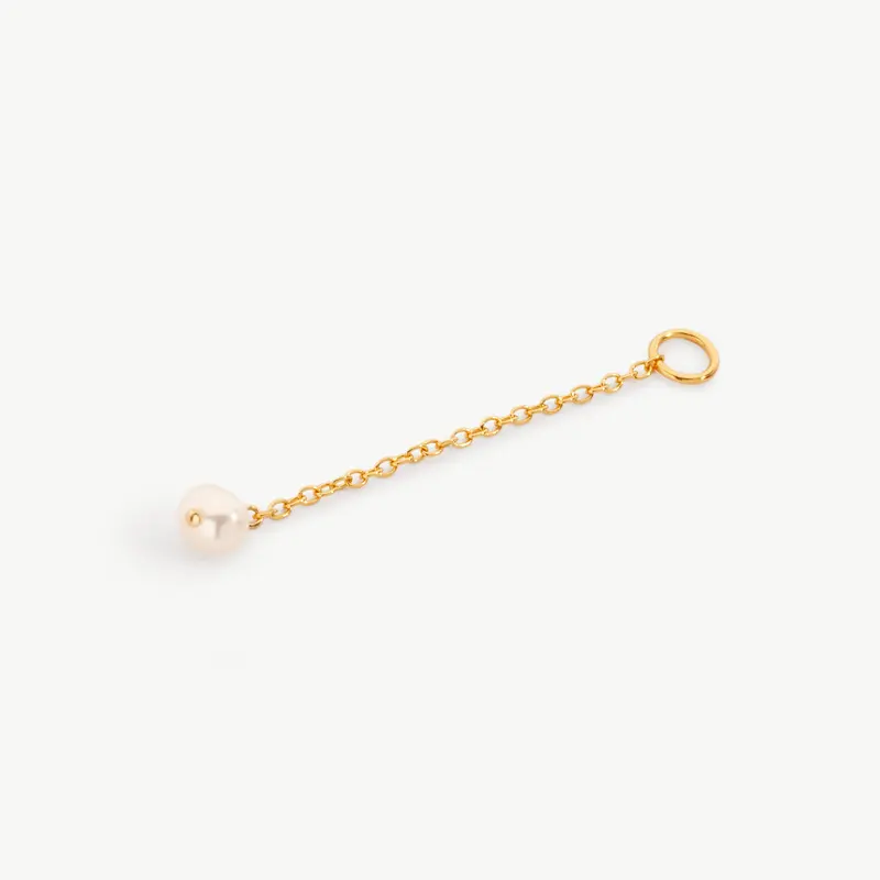 Long Pearl Drop Add-On Earring Charm (Single) 1