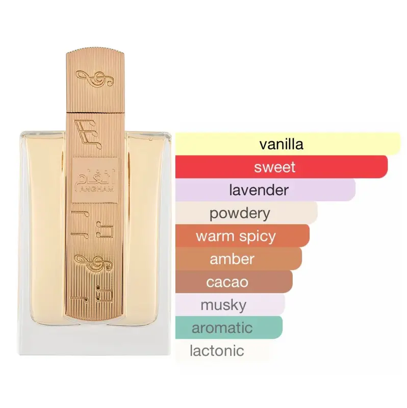 Lattafa Angham Eau De Parfum 100ml | Long Lasting & Refreshing Scent | Vanilla & Musk Notes | Perfect for Everyday Wear 4