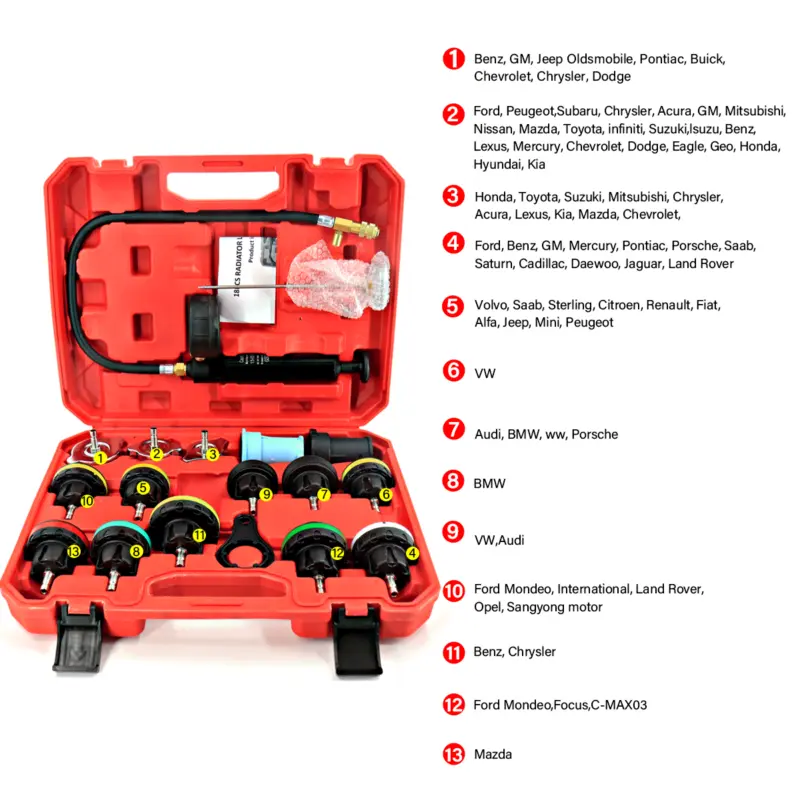 Universal Heavy Duty Cooling System Vacuum Pump Tool Kit for Car Motorcycle UK bobble  remover 2