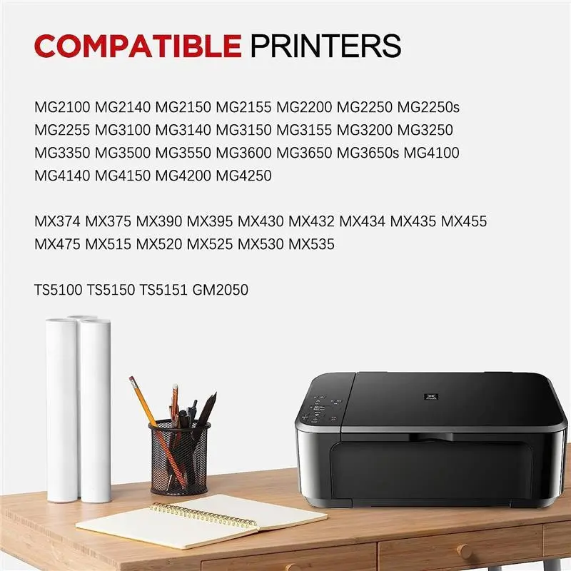 540XL 541XL Twin Pack Replacement for Canon 540 and 541 Ink Cartridges for Pixma MG3650s MG3650 MG3600 TS5150 TS5151 TS5100 M3100 MG3150 MG3500 MG4250 MX475 Ink Cartridges 540 and 541XL PG540 CL541 0