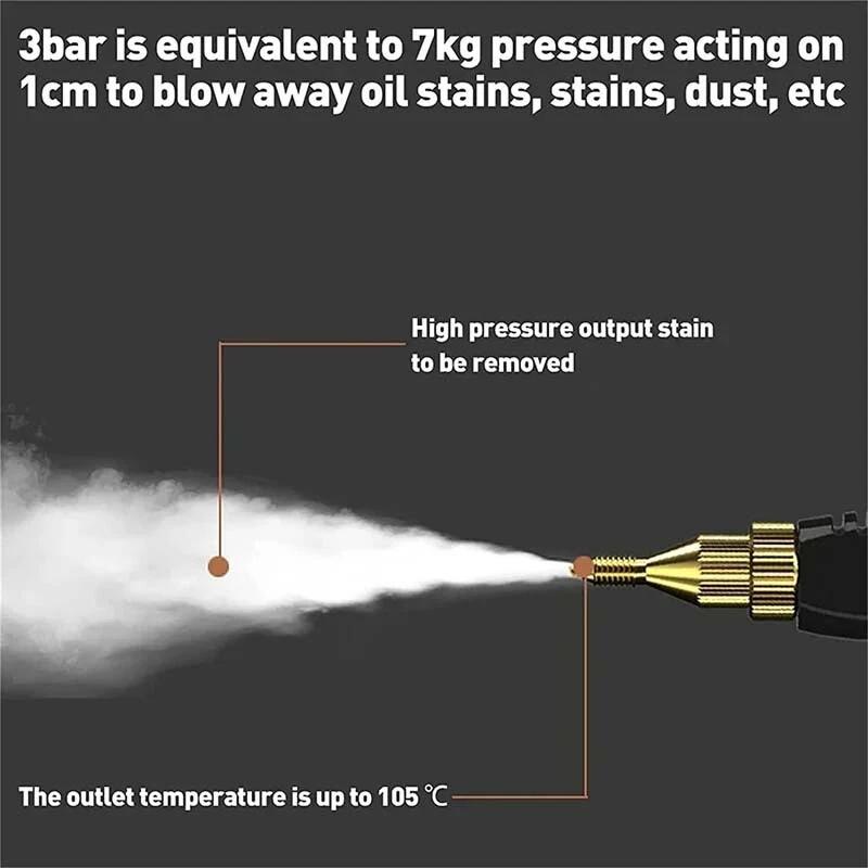2500W Portable Handheld Steam Cleaner High Temperature Steamer Cleaning Machine UK 3