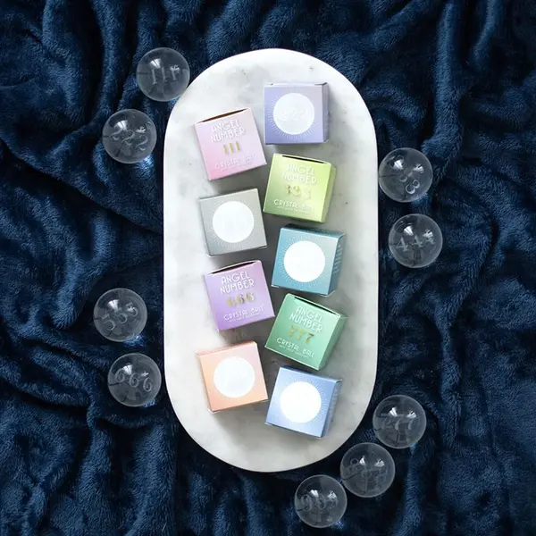 888 Angel Number Crystal Ball for Spiritual Healing 3