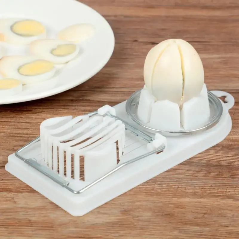 Multifunctional Egg Slicers Stainless Steel Slicer Fancy Splitter Egg Cutting Tool Home Two In One Egg Cutter Kitchen Gadgets 4