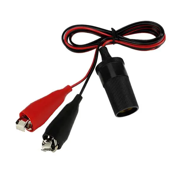 Electovision Crocodile Clips to Cigar Socket Power Lead 12V 0.6m Product code:B036 0