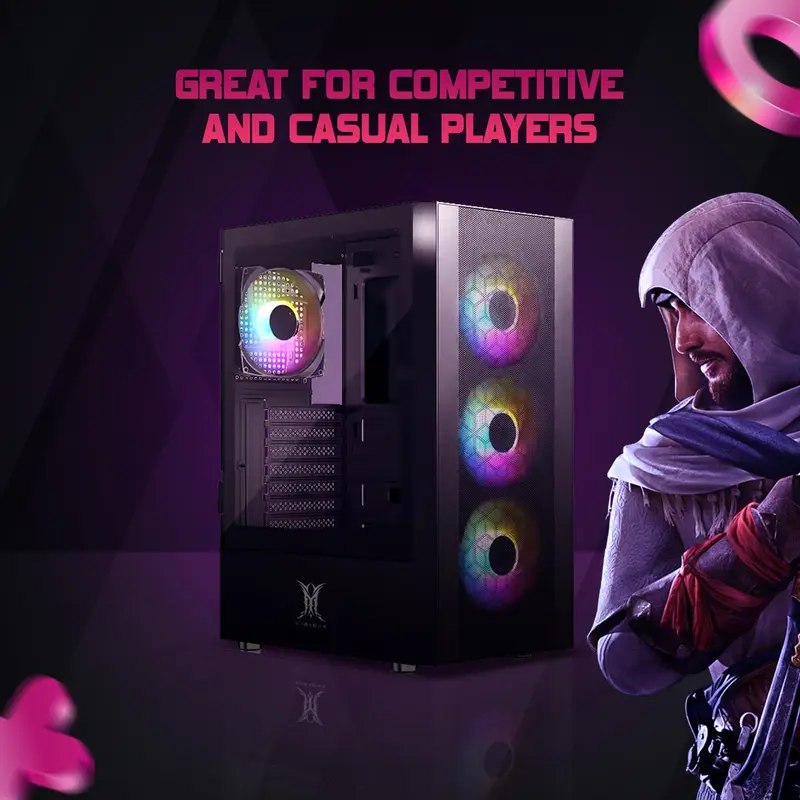 XYRAMAX Budget Gaming PC for Gamers - i5 4 Gen, 32GB Graphics RAM, 256GB SSD, 2TB HDD, 730 2GB Graphics - Gaming Desktop Tower With Cooling Fans for Stream, Edit & Multitask 2